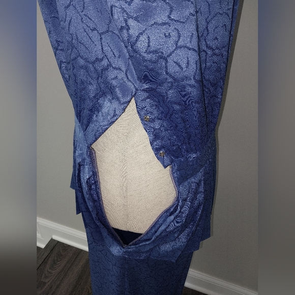 Vintage 80s Billy Jack Apparel Blue Dress Size 11/12 - Picture 7 of 16